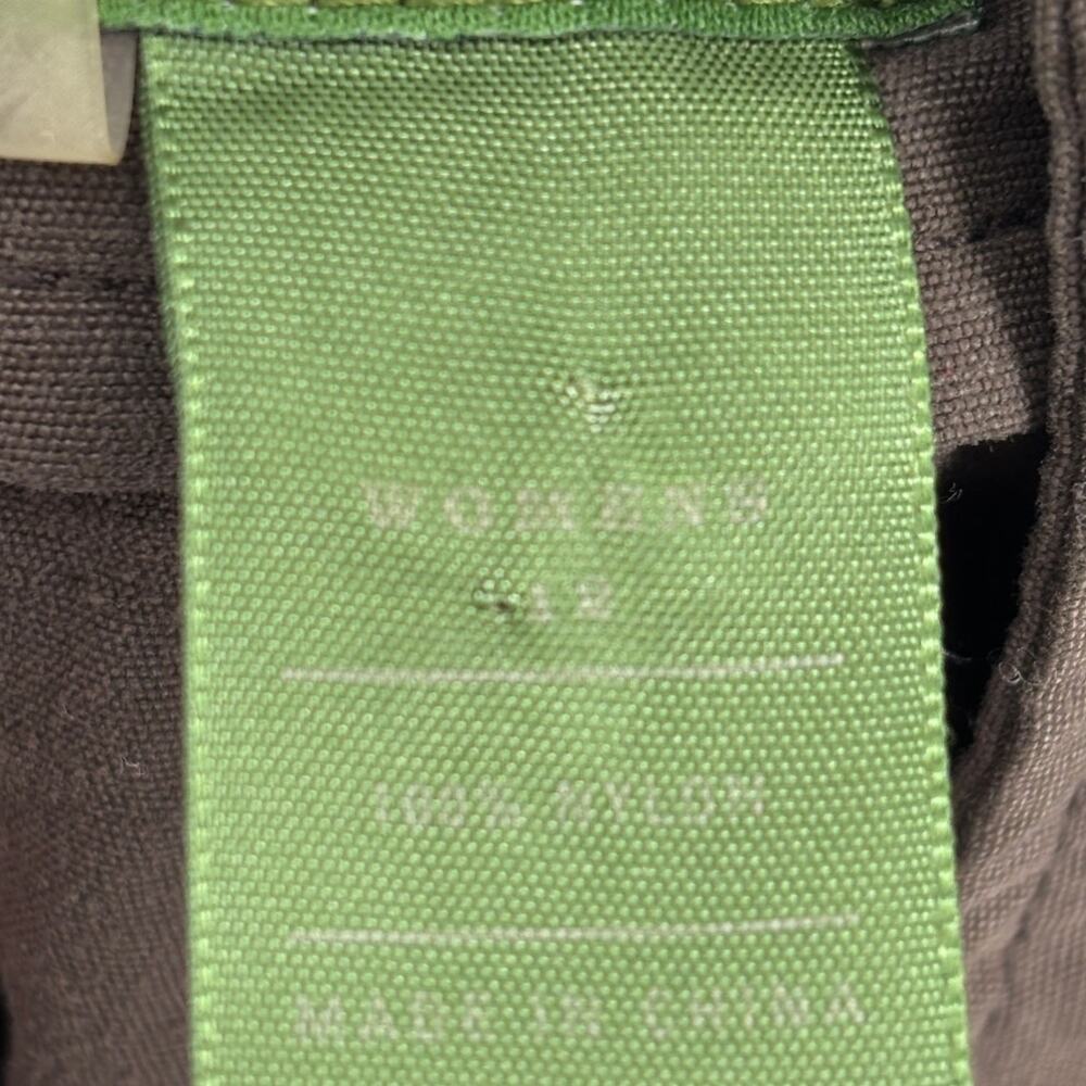 REI Cargo Shorts Womens Size‎ 12 Dark Olive Green Nylon 50+ UPF Hiking Outdoor - Picture 9 of 10
